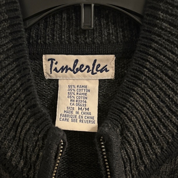 Timberland Black Cardigan with Red Bird Design - Picture 2 of 7